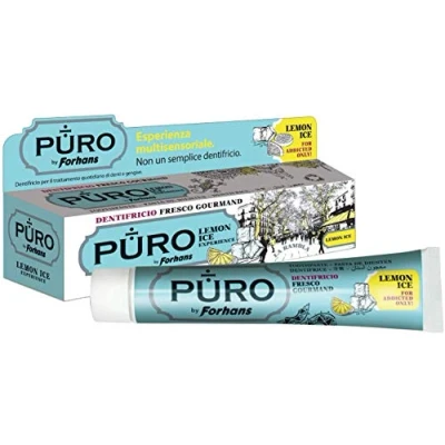 Abbildung von Puro, Zahnpasta Lemon Ice, frische Gel Zahnpasta, schützend, beruhigend und antibakteriell, für Mundhygiene, natürlicher Schutz frischen Atem, Zitronen Minzgeschmack, 117 ml