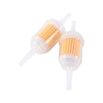 Abbildung von 2 Stücke 6 8 mm Motorrad Kraftstofffilter, Universal Automotor Benzin Inline Rohr Wiederverwendbarer Kraftstofffilter Schlauch für Auto