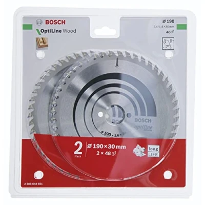 Abbildung von Bosch 2X Optiline Wood 190x30x2.6/1.6x48T
