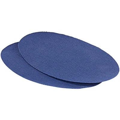Abbildung von AGT Bügelflicken Sets: Schnellhaftende aus Baumwolle, 2 Stück in blau (Patches, Flicken)