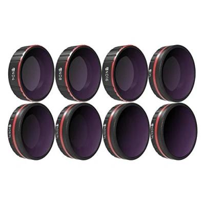 Abbildung von Freewell All Day 4K Serie 8er Pack ND4, ND8, ND16, CPL, ND8/PL, ND16/PL, ND32/PL, ND64/PL Kameraobjektivfilter kompatibel mit Osmo Action Camera (Nicht Aktion 4)
