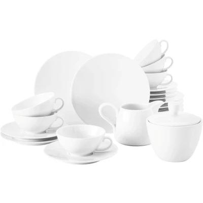 Abbildung von Seltmann Weiden Teeservice &quot;Geschirr Set Life&quot;, (Set, 20 tlg.), mit Linien Dekor, Made in Germany, Teile, für 6 Personen