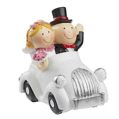 Abbildung von Hobbyfun Hochzeitspaar im Auto, ca. 7 x 4 cm