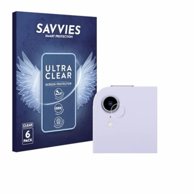 Abbildung von Savvies 6 Stück Schutzfolie für Apple iPad Mini 7 2024 (NUR Kamera) Displayschutz Folie Ultra Transparent