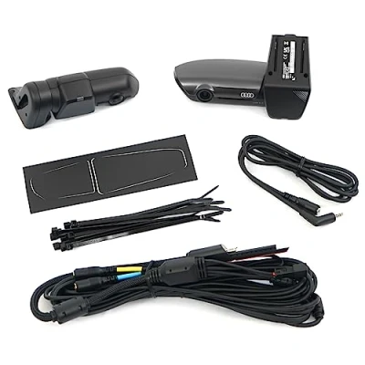 Abbildung von Audi 4K0063511A Umfeldkamera Dashcam Universal Traffic Recorder 2.0 Front und Hecksystem [Hinweis: fahrzeugspezifischer Leitungssatz separat zu erwerben!]