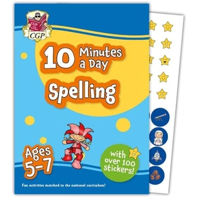 Abbildung von 10 Minutes a Day Spelling for Ages 5 7 (with reward stickers) (CGP KS1 Activity Books and Cards)