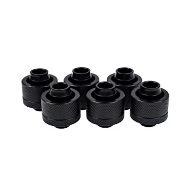 Abbildung von Alphacool 17240 Eiszapfen 19/13mm Anschraubtülle G1/4 Deep Black Sixpack Wasserkühlung Anschlüsse
