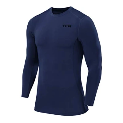 Abbildung von TCA Herren Langarm Kompressionsshirt mit Thermo Funktion Blau, XL