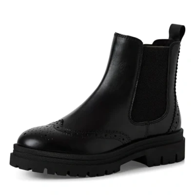 Abbildung von MARCO TOZZI Chelseaboots, Boots, Stiefelette, Chunky Boots mit modischer Lyralochung