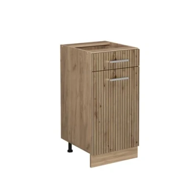 Abbildung von Vicco Unterschrank R Line, Artisan Eiche/Goldkraft Eiche, 40 cm ohne Arbeitsplatte