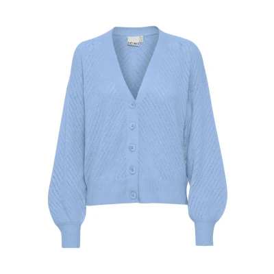Abbildung von ICHI ALPA Strickjacke, Damen, Größe: Medium, Little boy blue