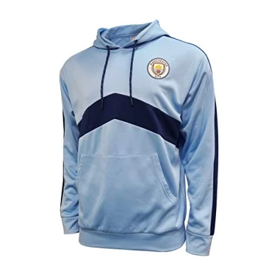 Abbildung von Icon Sports Herren Adult Pullover Hoodie Manchester City F.C. Kapuzenpullover für Erwachsene, Teamfarbe, S