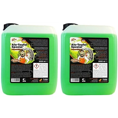 Abbildung von 2X 5L 5 Liter TUGA Alu Teufel Spezial Felgenreiniger Aktivgel säurefrei GRÜN