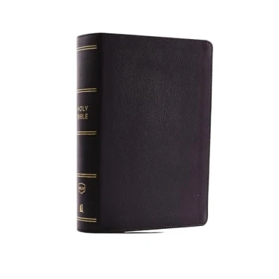 Abbildung von NKJV, Compact Single Column Reference Bible, Genuine Leather, Black, Comfort Print: Holy New King James Version