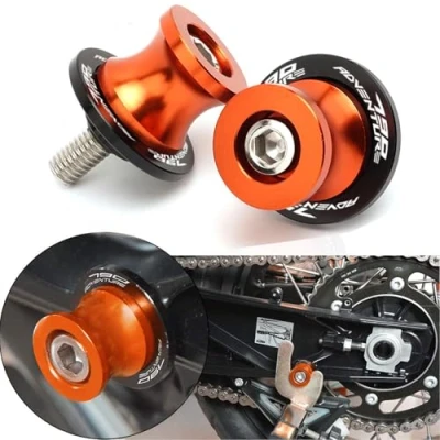 Abbildung von 2pcs Montageständer Racingadapter M10*1.5 Bobbins CNC Ständeraufnahme Für 790 Adventure R/S 2019 2020 Orange