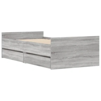 Abbildung von vidaXL Bett mit Schubladen Grau Sonoma 75x190 cm