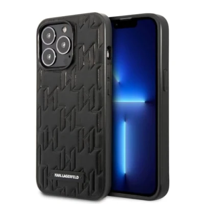 Abbildung von Apple iPhone 13 Pro Hülle Kunstleder Karl Lagerfeld Backcover/Hard Case Handyhülle Schwarz
