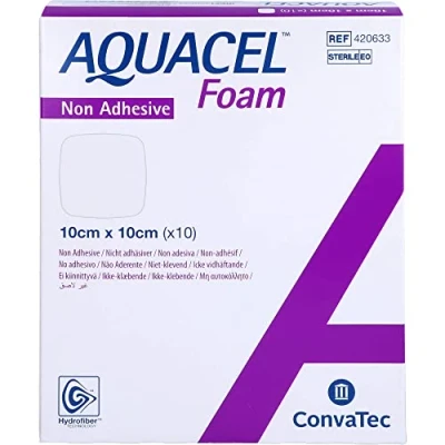 Abbildung von Aquacel Foam Nicht AdhÄsiv 10x10 Cm Verband 10 St