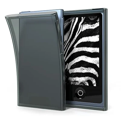 Abbildung von kwmobile Hülle kompatibel mit Apple iPod Nano 7 Silikon Backcover Schutzhülle Cover Case in Schwarz Transparent
