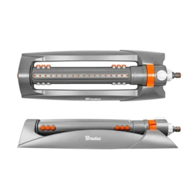 Abbildung von Bradas Flächenregner Rasensprenger mit Schlitten 375qm Viereckregner Sprinkler Regner