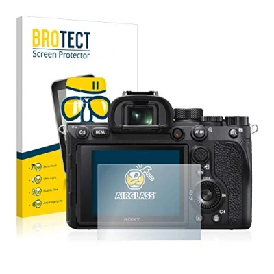 Abbildung von BROTECT Schutzglas für Sony Alpha 7R IV Schutzfolie Panzer Folie Glas [Extrem Kratzfest 9H, Anti Fingerprint, Ultra Transparent]