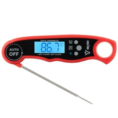 Abbildung von BBQ Toro Grillthermometer Fleischthermometer mit LCD Display, digitales Bratenthermometer, 1 tlg., Leichte Reinigung