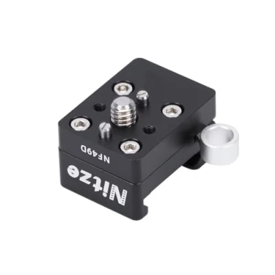 Abbildung von Nitze Quick Release NATO Clamp mit 1/4&quot; Positionierungsstiften, Schnellspann Lock Klemme für Monitorkäfig, Kamerakäfig, LED Licht, Mikrofon und Magic Arm NF49D