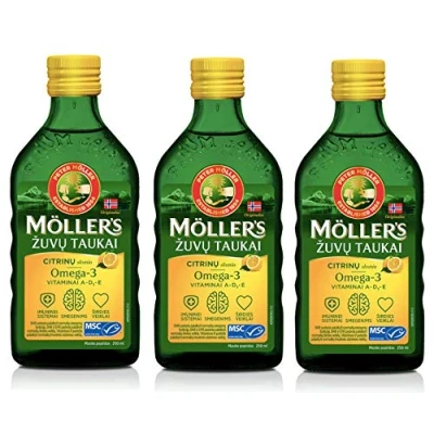 Abbildung von Möller&#039;s Omega 3 Lebertran Zitrone,Flüssigkeit (250ml) Pack
