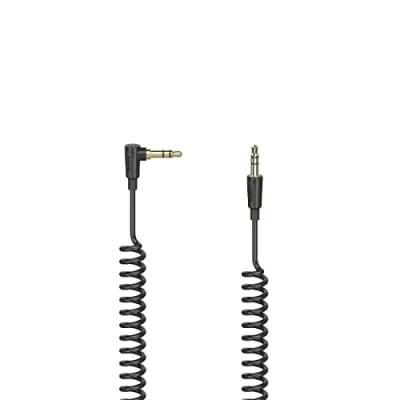 Abbildung von Hama Spiralkabel, Klinkenstecker 3,5 mm, 90/conn, männlich, Stereo, 0,75 m