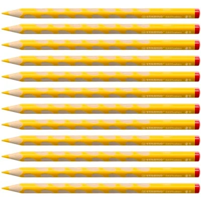 Abbildung von Ergonomischer Buntstift für Rechtshänder STABILO EASYcolors 12er Pack gelb