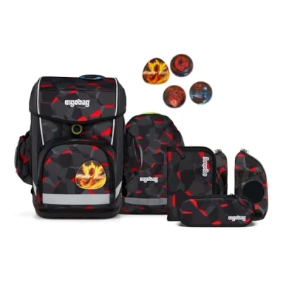 Abbildung von Ergobag cubo light Schulranzen Set für Kinder, Größe: One Size, Grau