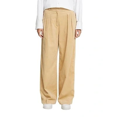 Abbildung von Esprit Collection Pleated WIDE Stoffhose, Damen, Größe: 42x32, Dusty nude