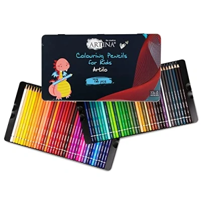 Abbildung von Artina Buntstift Artilo, (72 tlg), Kinder Holzstifte Set