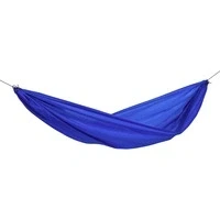 Abbildung von AMAZONAS Ultra Light Hängemattenset Travel Set Blue große Leichthängematte inkl. Seil und Haken 450g 275x140cm Packmaß 21,5 x 7,5 cm bis 120kg
