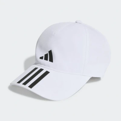Abbildung von adidas Performance 3STRIPES Aeroready Baseball Cap white/black, Größe: M/L, White/black