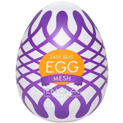 Abbildung von Masturbator „Egg Mesh“ mit Netzgitter Stimulationsstruktur