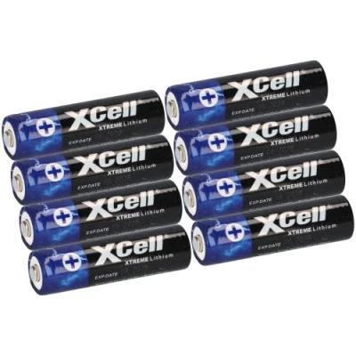 Abbildung von 8X Xtreme Lithium Batterie AA Mignon FR6 L91 XCell hohe Kapazität extrem leicht ca. 700% mehr Power