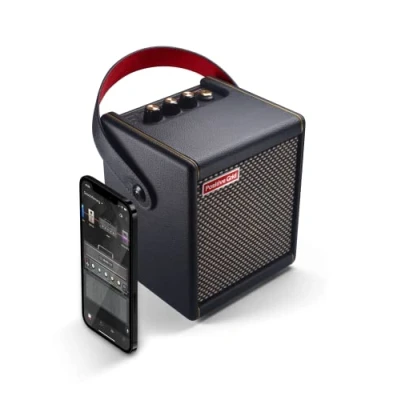 Abbildung von Positive Grid Spark MINI 10W tragbarer Smart Gitarrenverstärker &amp; Bluetooth Lautsprecher mit App zum Gitarrenspielen zu Hause oder auf Reisen (Schwarz)