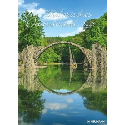 Abbildung von N NEUMANNVERLAGE Malerisches Deutschland 2025 Wandkalender, 29,7x42cm, Kalender mit zwölf schönen Abbildungen von Deutschland, Mondphasen, Spiralbindung und internationales Kalendarium