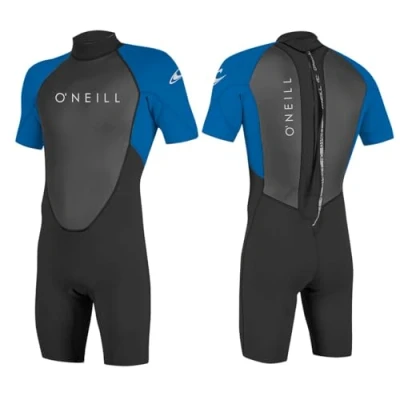 Abbildung von O&#039;Neill Herren Reactor Ii 2mm Back Zip Spring Wetsuit, Black/Ocean, 6XL EU