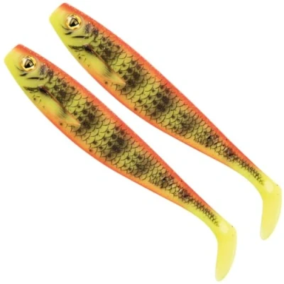 Abbildung von Fox Rage Pro Shad Pack 14cm/5.5&quot; UV Bright Perch (2pcs) Gummifisch