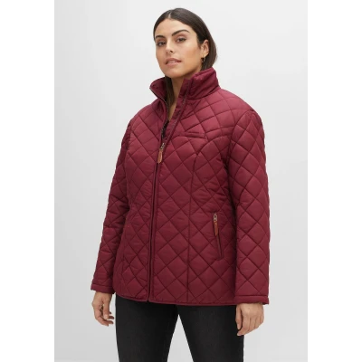 Abbildung von Sheego Winterjacke, Damen, Größe: 44, Weinrot