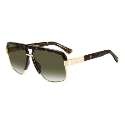 Abbildung von Dsquared2 Sonnenbrille havana/goldcoloured, Herren, Größe: 61, Havana/gold coloured
