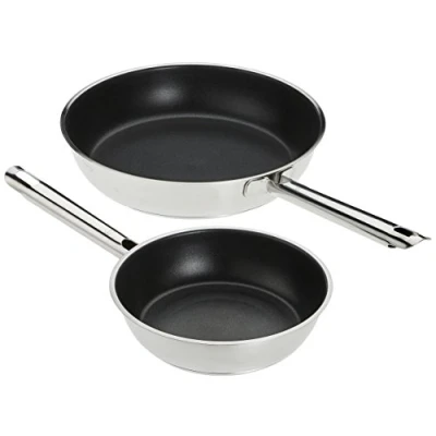 Abbildung von RÖSLE Pfannen Set &quot;ELEGANCE&quot;, Edelstahl 18/10, (Set, 2 tlg., 1x Bratpfanne Ø 20 cm, 28 cm), Antihaftversiegelung, spülmaschinengeeignet, Induktion