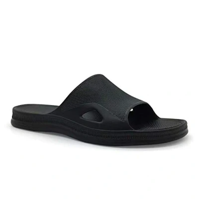 Abbildung von HEVA Herren Dusch &amp; Badeschuhe Slide Sandalen (40 EU Schwarz)