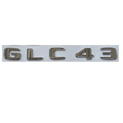 Abbildung von Chrom ABS Heckkoffer Buchstaben Abzeichen Emblem Embleme Aufkleber passend for Mercedes Benz GLC Klasse GLC43 AMG 2017+ (Size : AMG)