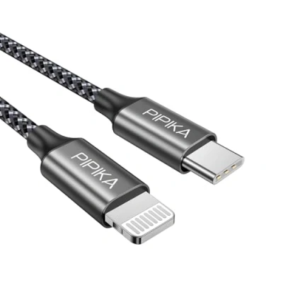 Abbildung von PIPIKA USB C Lightning Kabel 1M，iPhone Ladekabel[MFi Zertifiziert] Power Delivery auf kompatibel mit Smartphone, iphone 14/13/12/11Pro Max/Pro/X/XS/XR/8 Plus, for Type Chargers