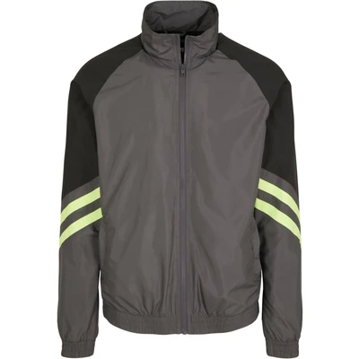 Abbildung von Urban Classics Block Sport Track Jacket Leichte Jacke, Herren, Größe: Large, Darkshadow