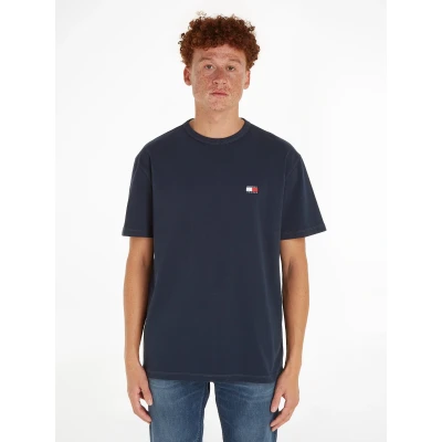 Abbildung von Tommy Jeans Badge TEE Unisex Tshirt basic, Größe: Medium, Dark night navy