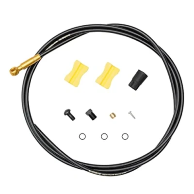 Abbildung von Shimano BREMSLEITUNG RESIN 1700MM SCHW.(12) KÜRZBAR, GERADER ANSCHLUSS